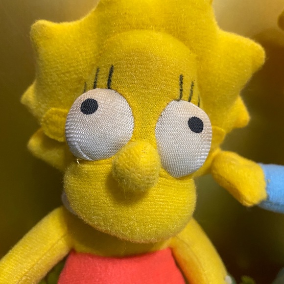THE SIMPSONS VTG 2005 20th CENTURY FOX MAGGIE SIMPSON ATTACHED TAGS & LISA PLUSH - Picture 16 of 16